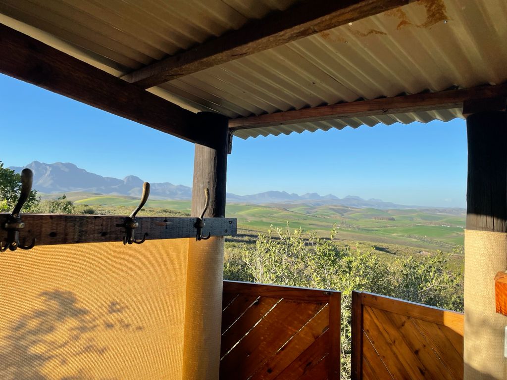 View from within shower